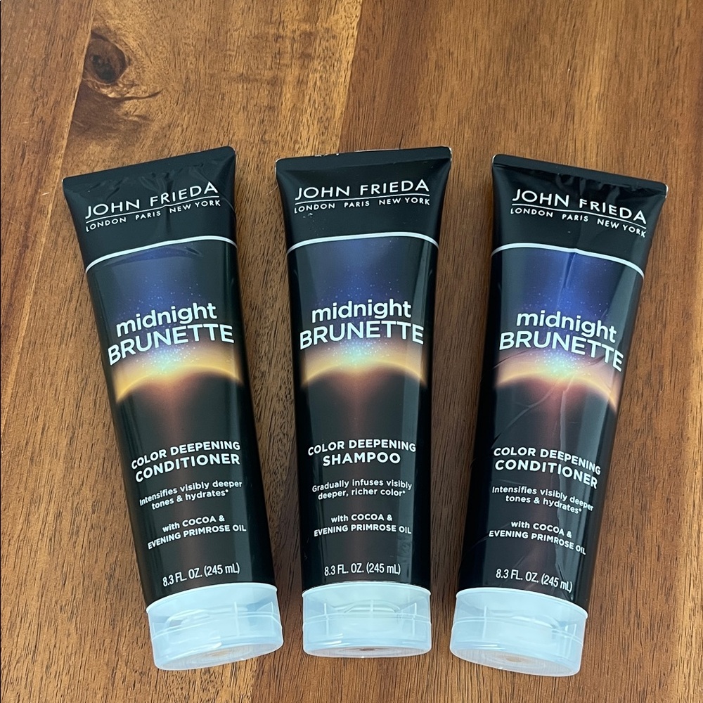 Midnight Brunette Color-Deepening Shampoo-1 & Conditioner-2 - Dark Brown